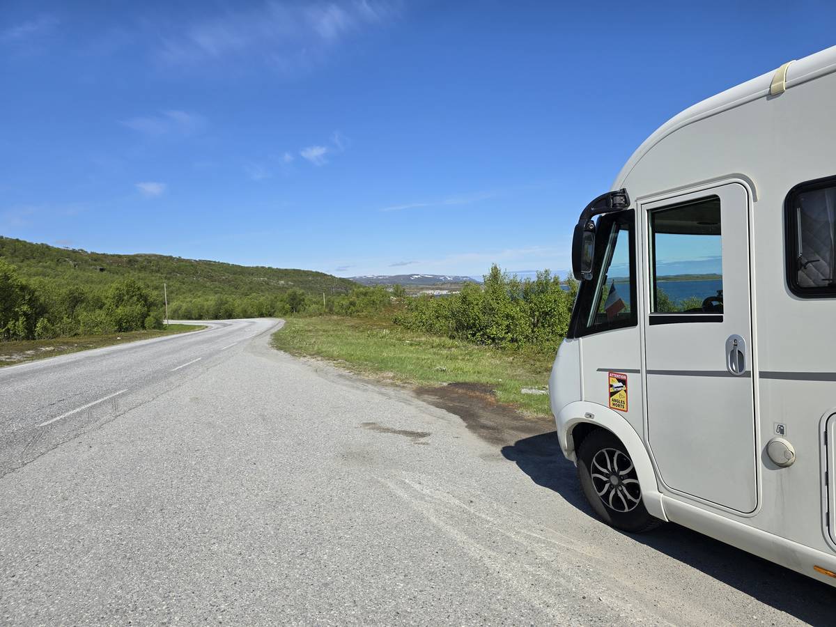 (cliquez pour agrandir) Sur la route du Nordkapp